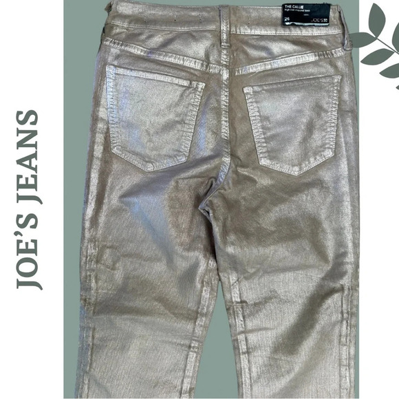 Joe’s Jeans  The Callie High Rise Cropped Bootcut Coated Color Daydream Size 26 - Picture 4 of 10
